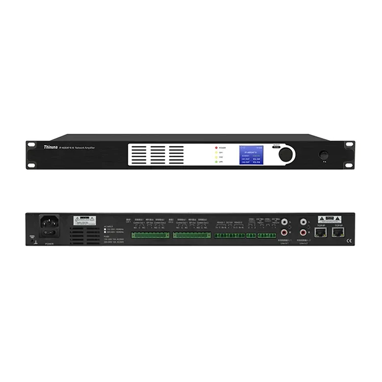 Thinuna IP-4600AP III AI IP PA Network Intelligent Network Amplifiers for Airport Broadcast And Rail Transit Broadcast System
Thinuna IP-4600AP III AI IP PA Network Intelligent Network Amplifiers for Airport Broadcast And Rail Transit Broadcast System