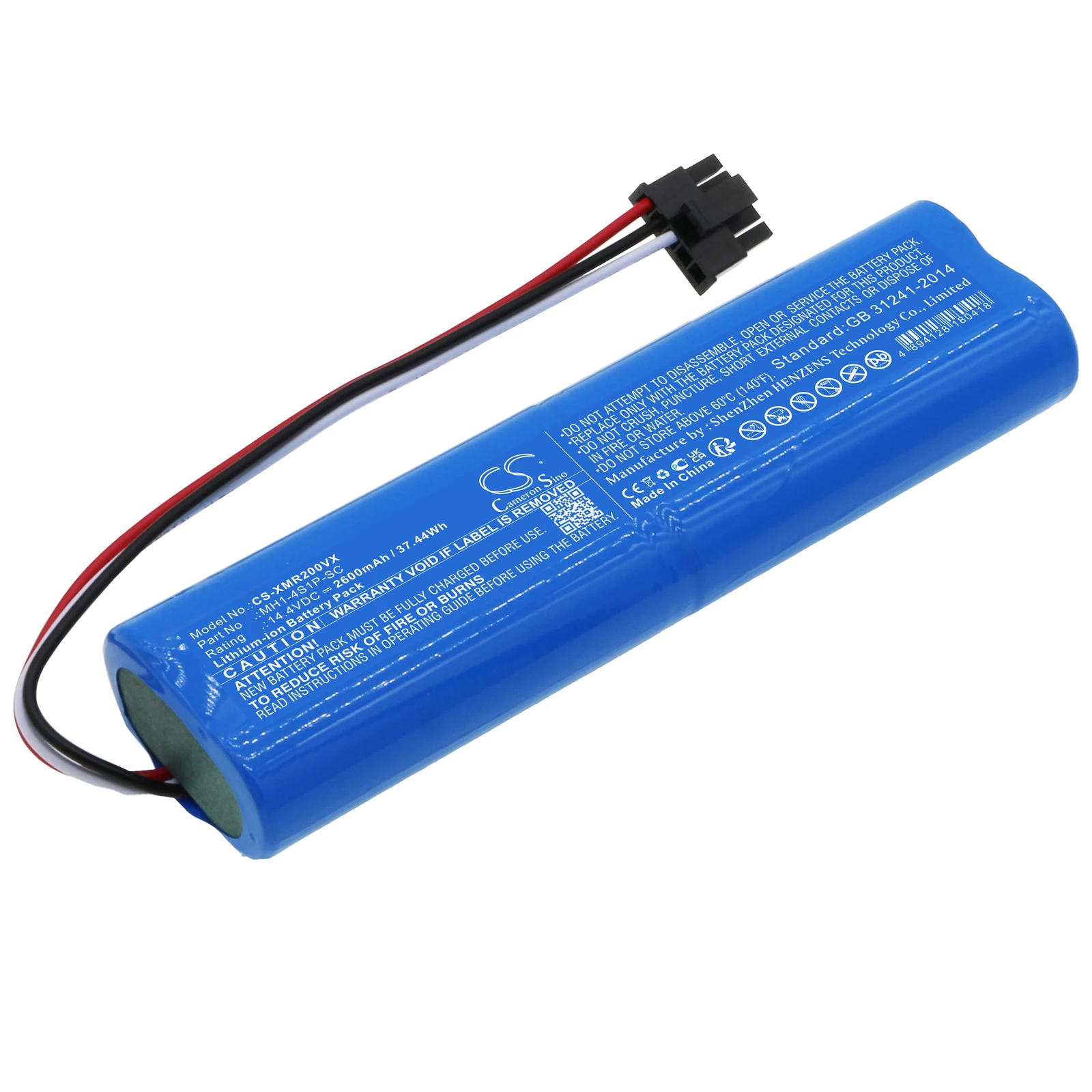 Li-ion Vacuum Battery for Proscenic, 14.4V, 2600mAh, Compatible Models: JX37 Sweeper
Li-ion Vacuum Battery for Proscenic, 14.4V, 2600mAh, Compatible Models: JX37 Sweeper