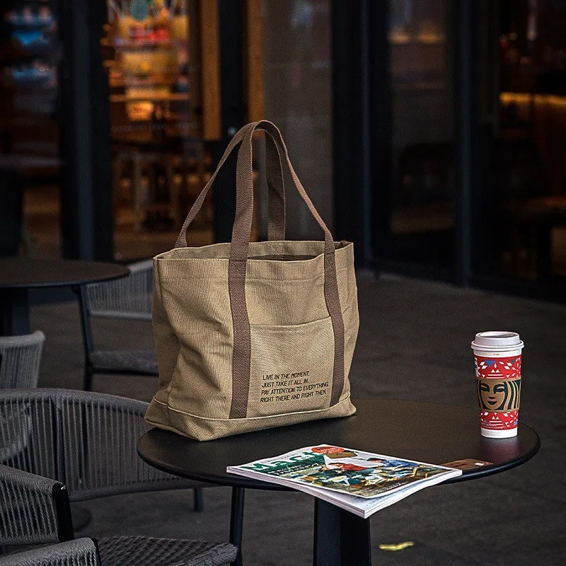 CAMPINGMOON B-189 Thickened Cotton Tote Bag Canvas Large Capacity Outdoor Camping Small Storage Shoulder Bag
CAMPINGMOON B-189 Thickened Cotton Tote Bag Canvas Large Capacity Outdoor Camping Small Storage Shoulder Bag