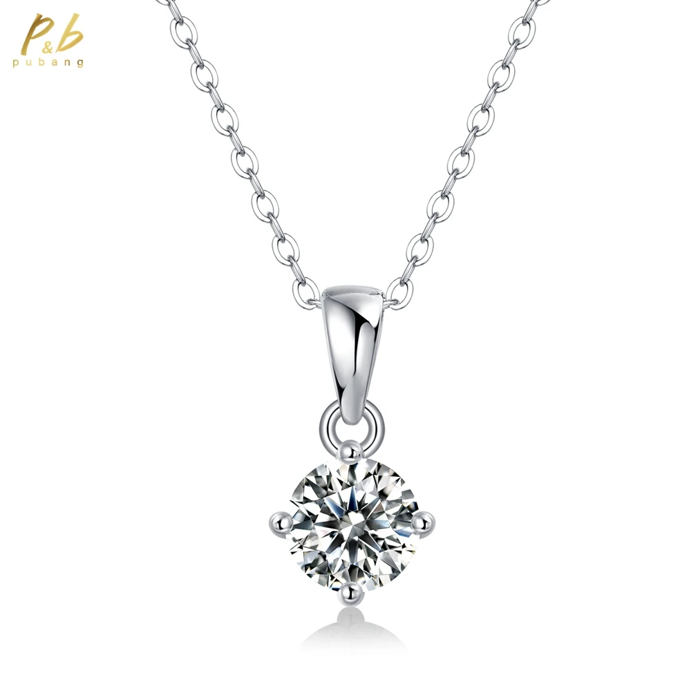 PuBang Fine Jewelry Настоящее серебро 925 пробы 3EX VVS1 D Цвет Круглая огранка 4 зубца 1 CT Муассанит Бриллианты Драгоценные камни Ожерелье с подвеской
PuBang Fine Jewelry Настоящее серебро 925 пробы 3EX VVS1 D Цвет Круглая огранка 4 зубца 1 CT Муассанит Бриллианты Драгоценные камни Ожерелье с подвеской