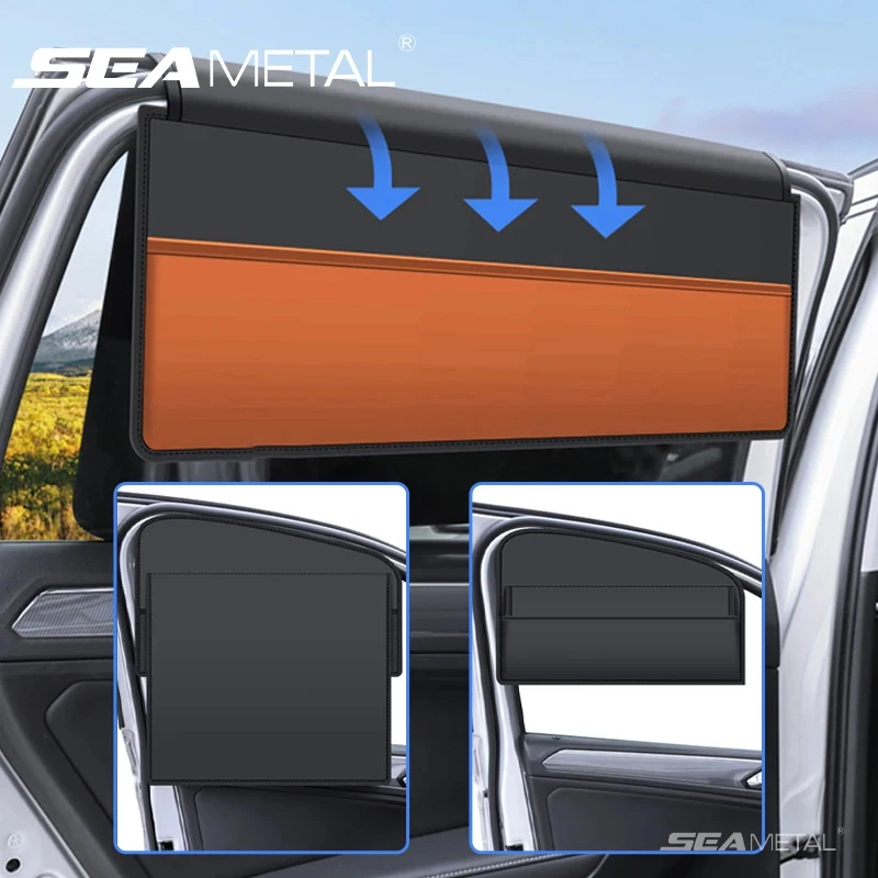 Magnetic Car Window Sunshade Double Layer Sunshade Full/Semi Shading Car Curtain Front Rear Parasol With Storage Pocket
Magnetic Car Window Sunshade Double Layer Sunshade Full/Semi Shading Car Curtain Front Rear Parasol With Storage Pocket