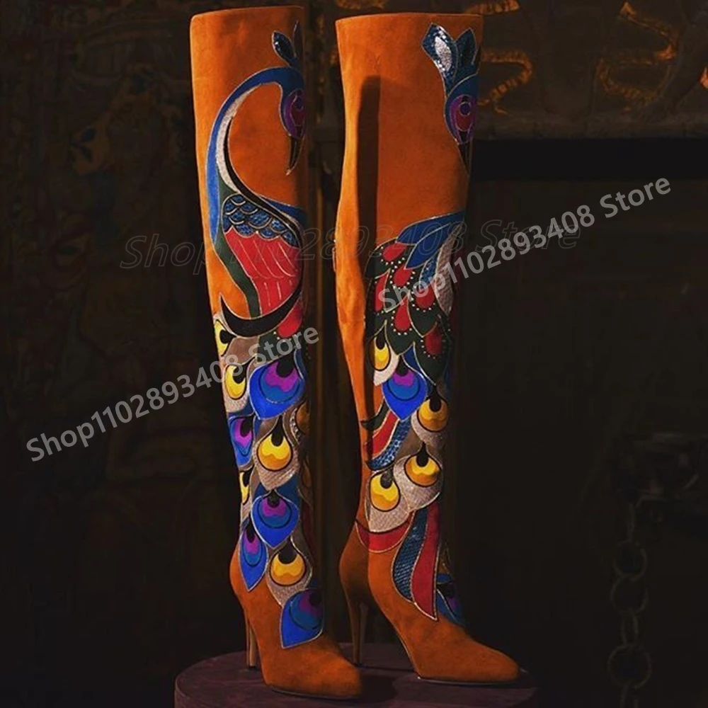 Mutilcolor Suede Elegant Over the Knee Boots Side Zipper Stiletto High Heel Fashion Big Size 2025 Women Shoes Autumn Para Mujere
Mutilcolor Suede Elegant Over the Knee Boots Side Zipper Stiletto High Heel Fashion Big Size 2025 Women Shoes Autumn Para Mujere