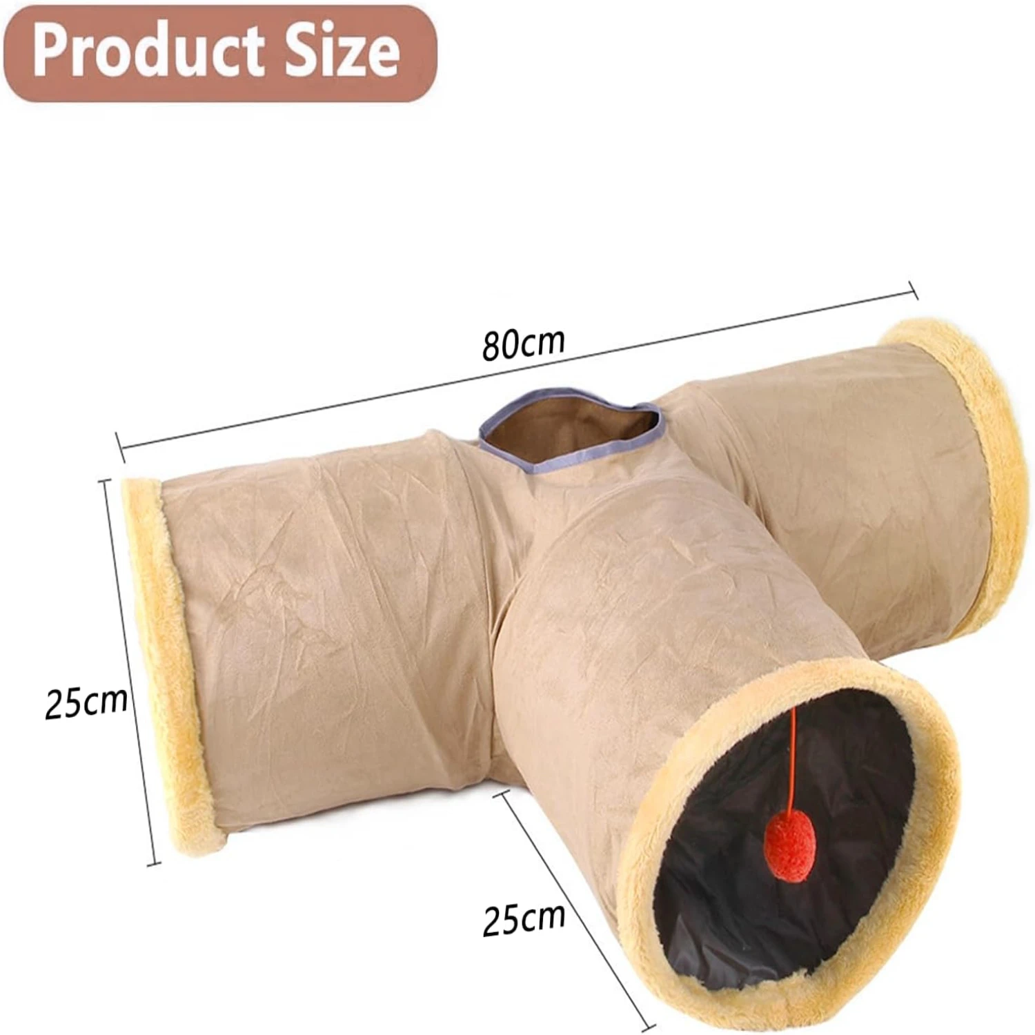 Durable and High-Quality Small Animal Collapsible Suede Play Tunnel Tube with Hanging Ball Toy - Long-lasting Entertainment for
Durable and High-Quality Small Animal Collapsible Suede Play Tunnel Tube with Hanging Ball Toy - Long-lasting Entertainment for