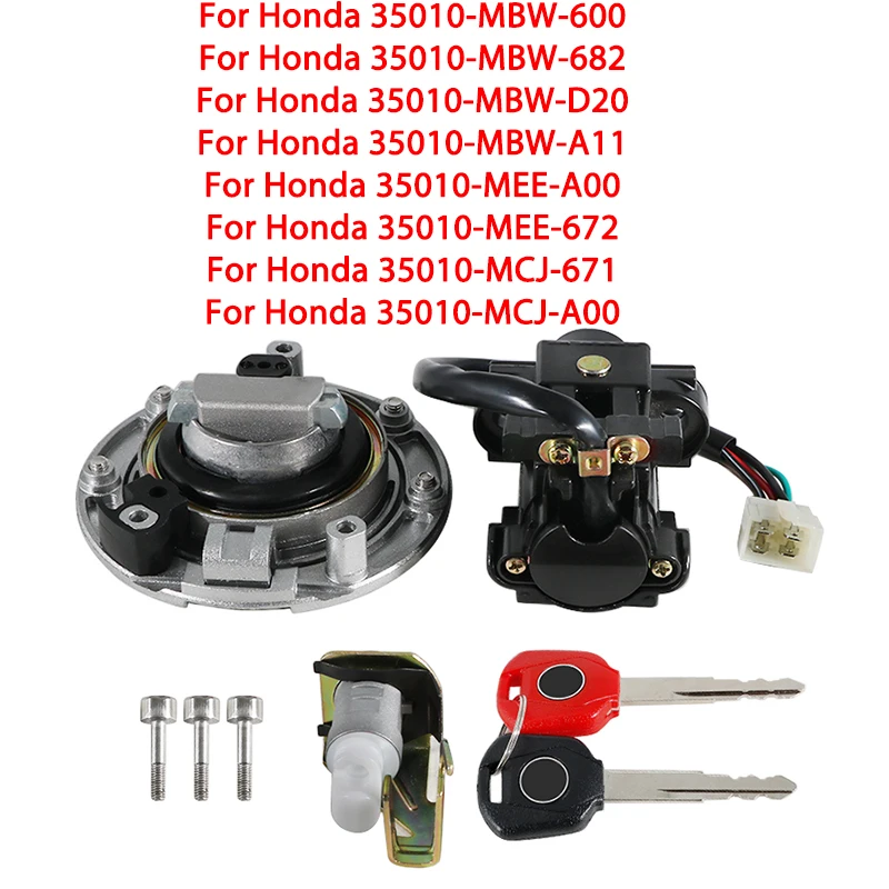 For Honda CBR600F CBR600RR CBR900RR CBR600 35010-MBW-600 35010-MBW-682 35010-MBW-D20 Motorcycle Fuel Gas Tank Cap Cover Lock Set
For Honda CBR600F CBR600RR CBR900RR CBR600 35010-MBW-600 35010-MBW-682 35010-MBW-D20 Motorcycle Fuel Gas Tank Cap Cover Lock Set