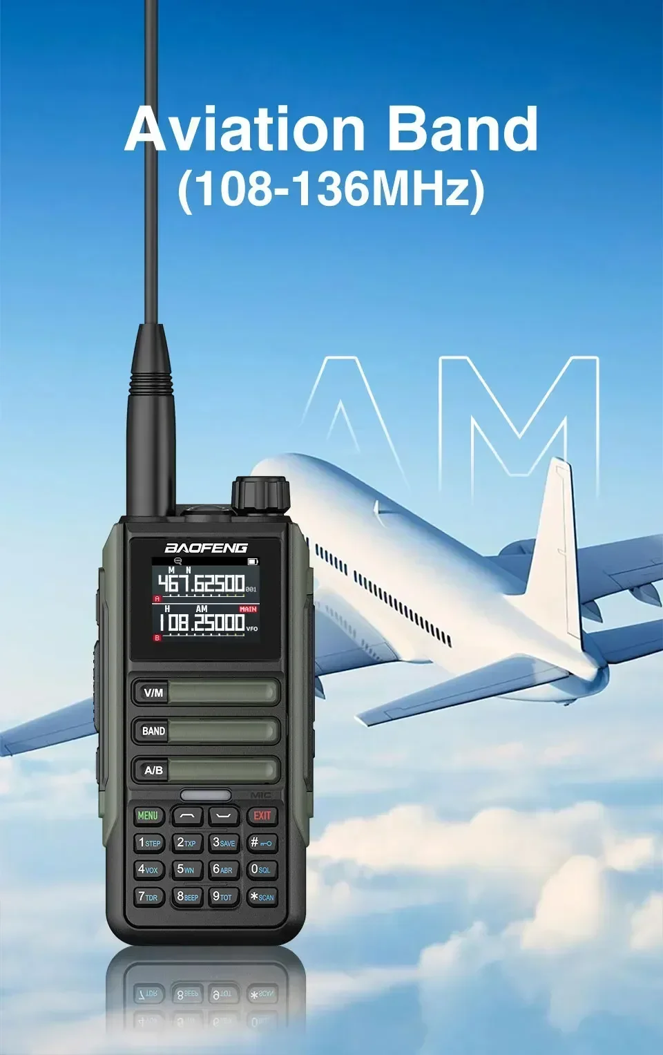 Baofeng 2Pack 15W 50KM Waterproof Walkie Talkie 999CH AM FM 2-Way Radio Full Band LCD Screen Frequency Copy Noise Reduce UV16M
Baofeng 2Pack 15W 50KM Waterproof Walkie Talkie 999CH AM FM 2-Way Radio Full Band LCD Screen Frequency Copy Noise Reduce UV16M