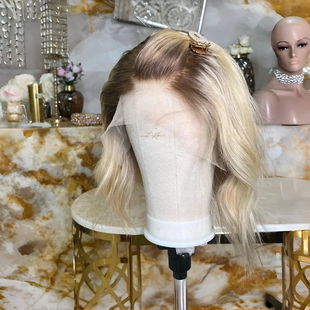 Glueless Natural 150 Density 100% Human Hair Highlight Blond Body Wave Wig 13x4 Lace Front with Baby Hair Pre-Plucked Soft Hair
Glueless Natural 150 Density 100% Human Hair Highlight Blond Body Wave Wig 13x4 Lace Front with Baby Hair Pre-Plucked Soft Hair