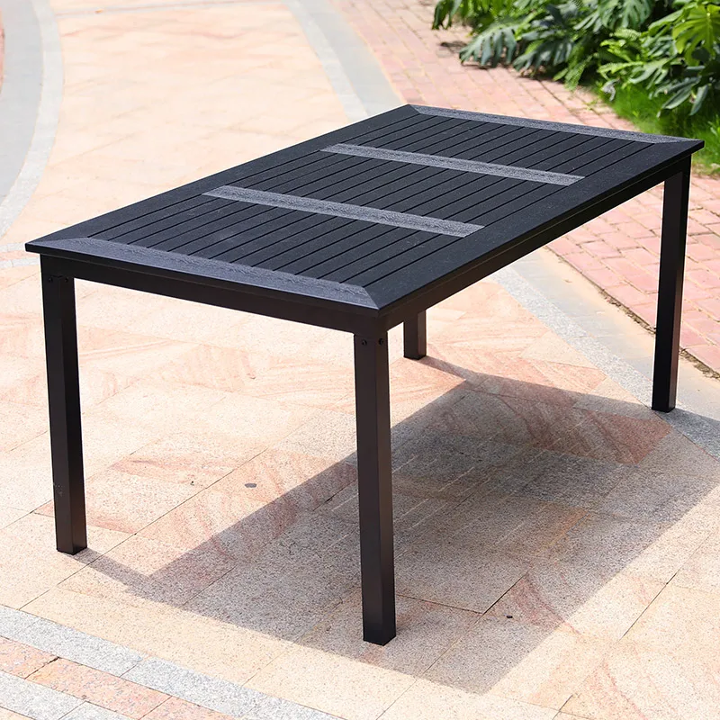 Anti-corrosion plastic wood dining outdoor table and chairs courtyard balcony long table modern simple single table
Anti-corrosion plastic wood dining outdoor table and chairs courtyard balcony long table modern simple single table