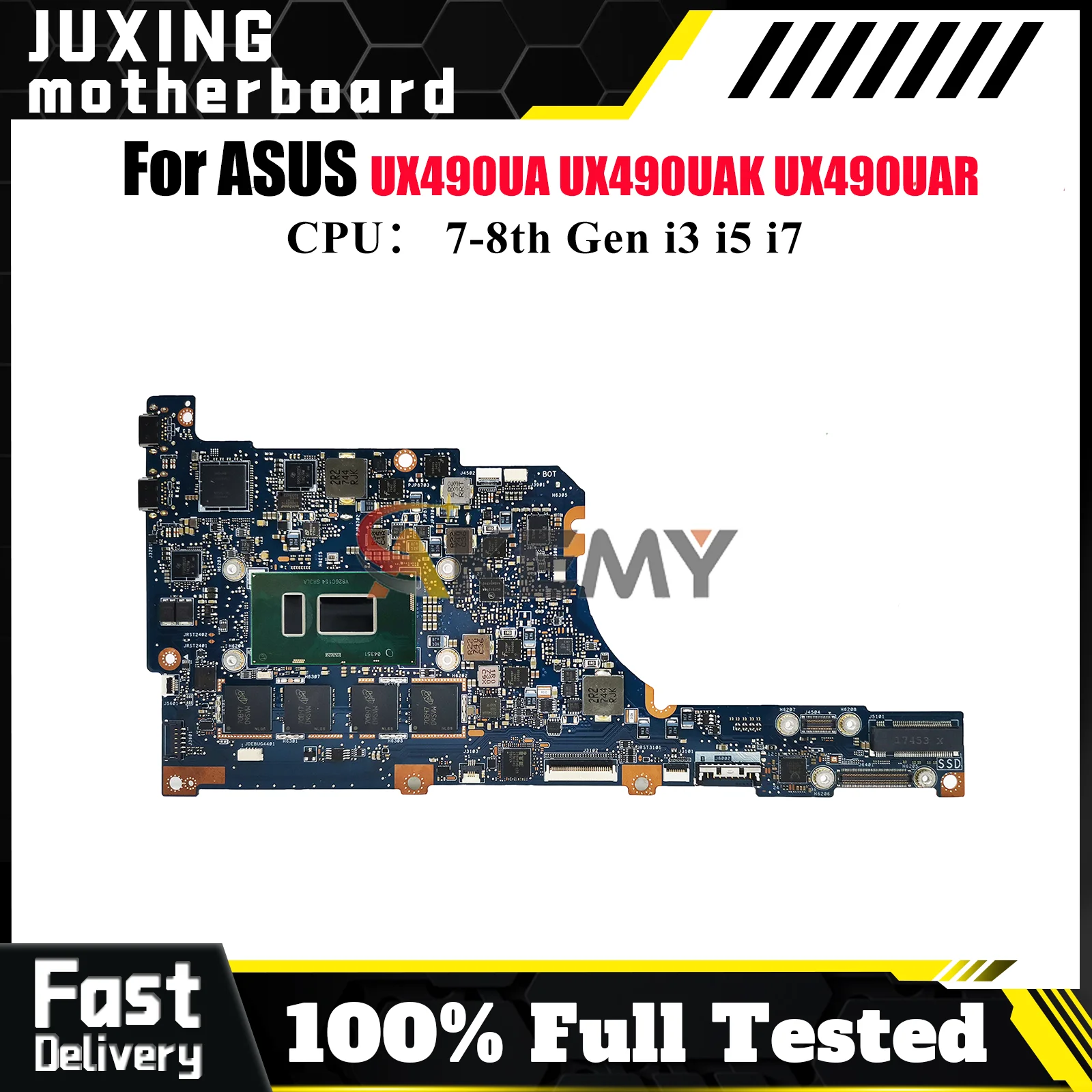 UX490UA Laptop Motherboard For ASUS ZenBook UX490UAR UX490UA UX490U UX490UAK Notebook Mainboard With i3 i5 i7 CPU 100% tests OK
UX490UA Laptop Motherboard For ASUS ZenBook UX490UAR UX490UA UX490U UX490UAK Notebook Mainboard With i3 i5 i7 CPU 100% tests OK