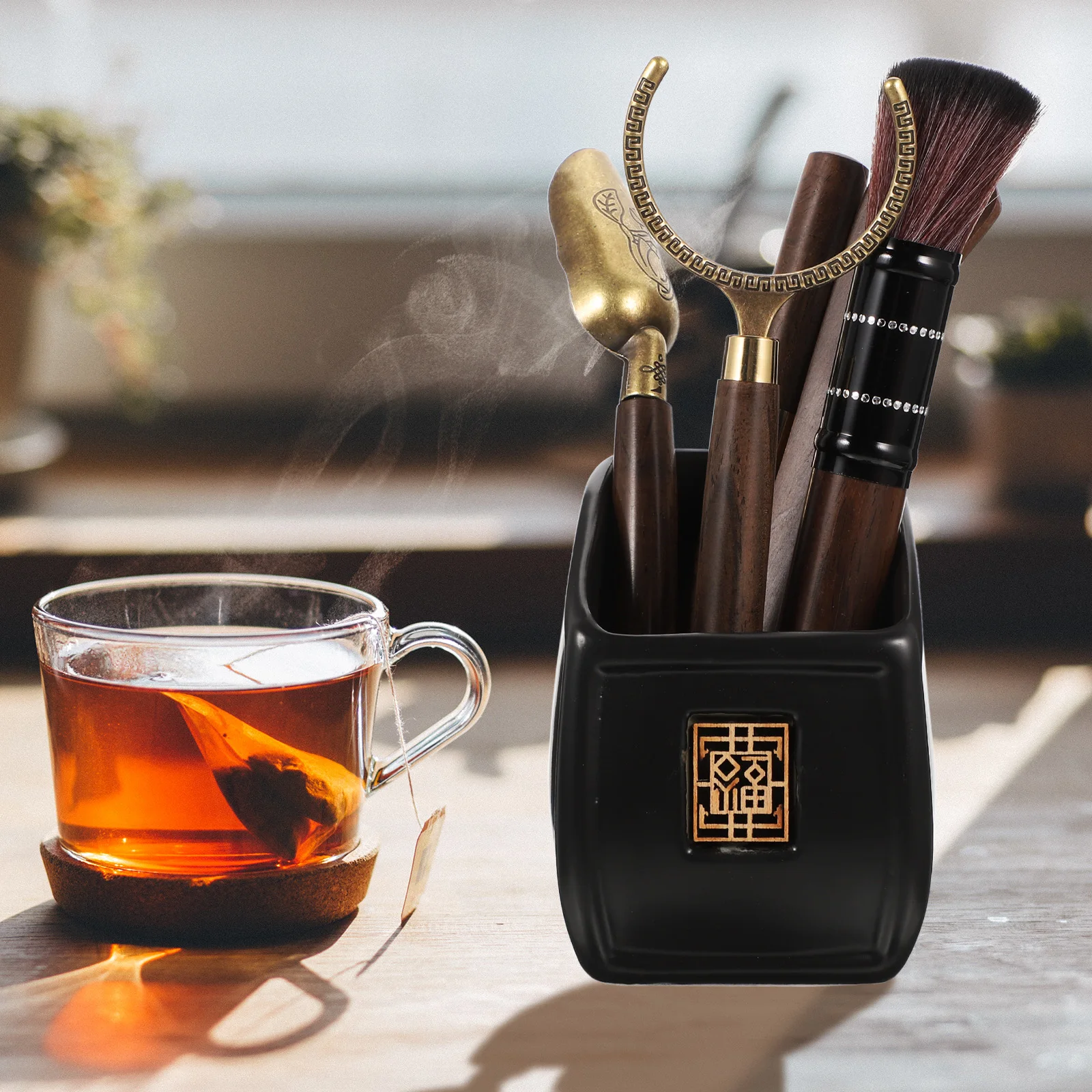 Six Gentlemen Tea Set ZH2827 Black Clay Cylinder Buddha H Tools Gongfu Ceremony Accessories Kit Gift Storage Smooth
Six Gentlemen Tea Set ZH2827 Black Clay Cylinder Buddha H Tools Gongfu Ceremony Accessories Kit Gift Storage Smooth