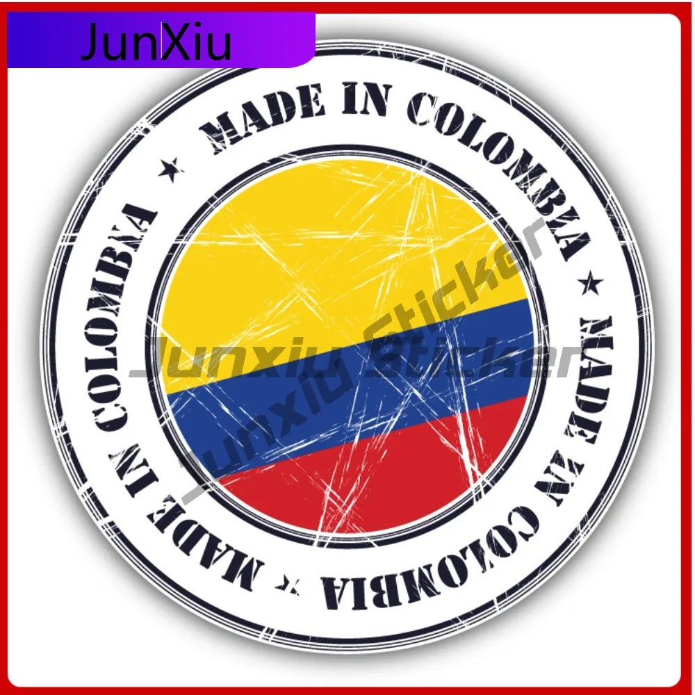 Made In Colombia Grunge Flag Stamp Car Decal Bumper Stickers Cute Style Helmet Use For Rear Window Vehicle Exterior Decoratio
Made In Colombia Grunge Flag Stamp Car Decal Bumper Stickers Cute Style Helmet Use For Rear Window Vehicle Exterior Decoratio