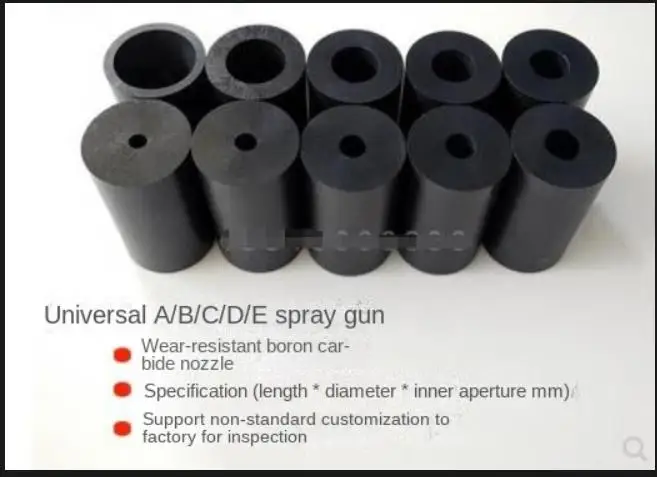 Boron Carbide Nozzles Sandblasting Gun Nozzles Sandblasting Machine Nozzle Accessories Sandblasting Nozzles
Boron Carbide Nozzles Sandblasting Gun Nozzles Sandblasting Machine Nozzle Accessories Sandblasting Nozzles