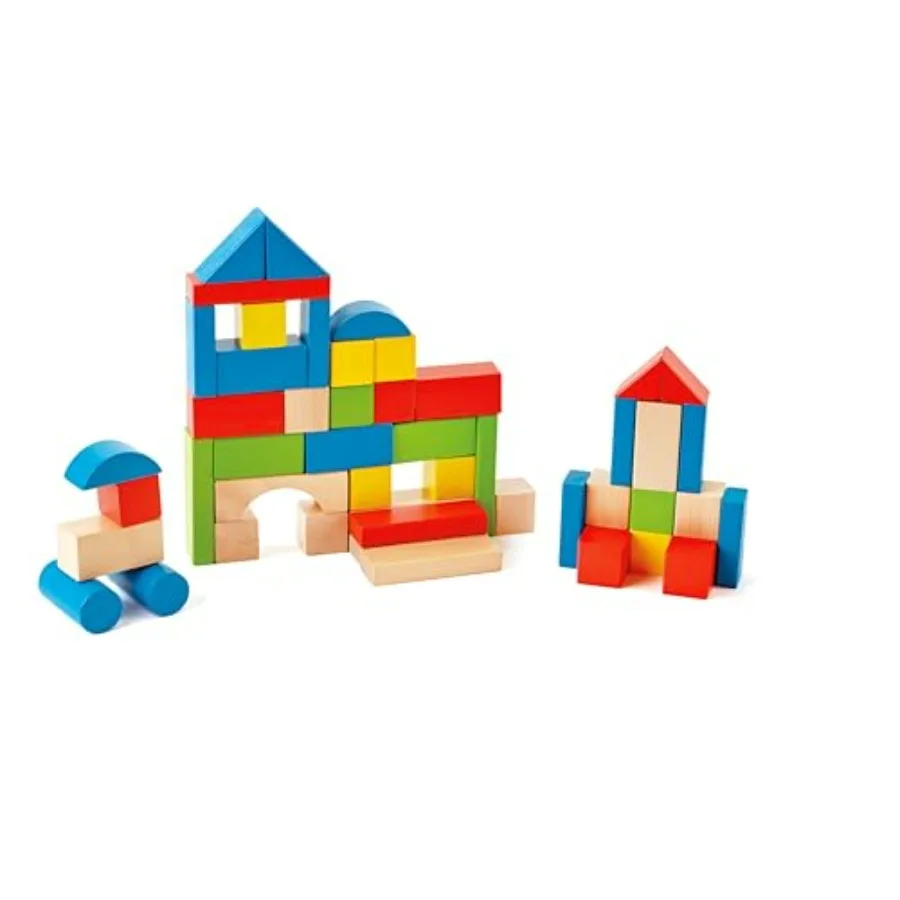 Hape Maple Wood Building Blocks Stacking Wooden Block Educational Toy Set for Toddlers, 50 Brightly Colored Pieces in Assorted
Hape Maple Wood Building Blocks Stacking Wooden Block Educational Toy Set for Toddlers, 50 Brightly Colored Pieces in Assorted