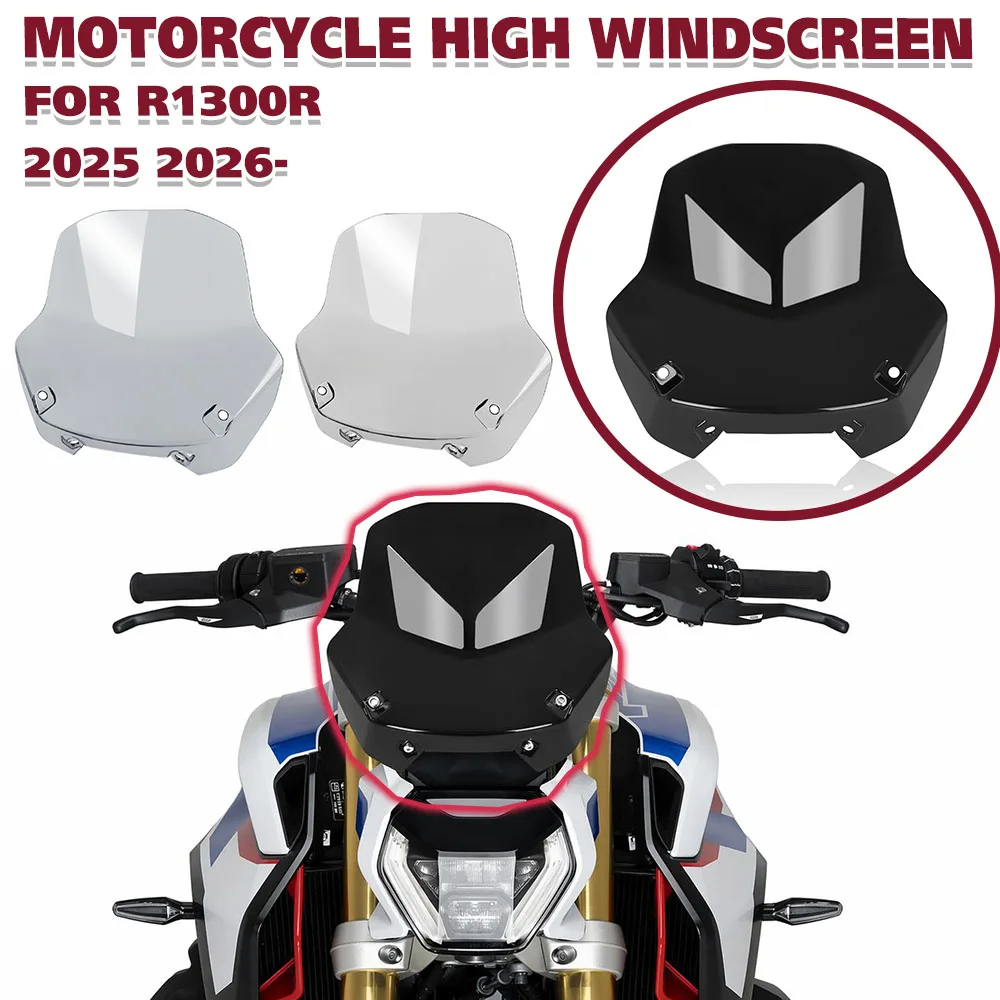 For BMW R1300R R 1300 R 2025-2026 Touring High Windshield Double Bubble Tall WindScreen Motorcycle Accessories Fairing Deflector
For BMW R1300R R 1300 R 2025-2026 Touring High Windshield Double Bubble Tall WindScreen Motorcycle Accessories Fairing Deflector