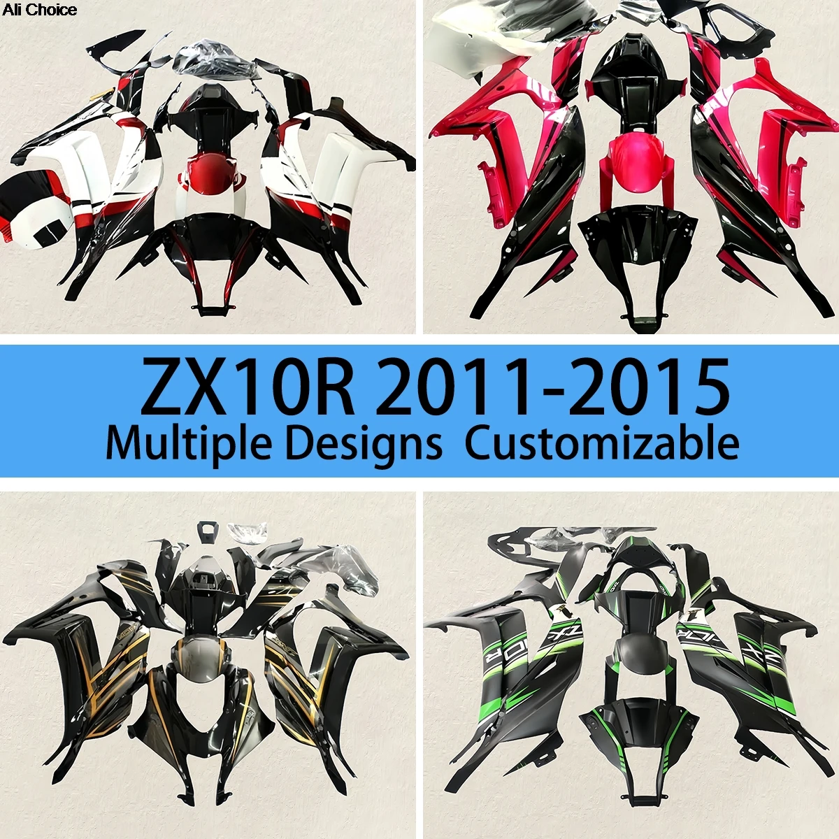 Fairing kit Fit ZX10R 2011 2012 2013 2014 2015 Motorcycle Painted Fairings Molding Fit for Kawasaki ZX 10R 11-15
Fairing kit Fit ZX10R 2011 2012 2013 2014 2015 Motorcycle Painted Fairings Molding Fit for Kawasaki ZX 10R 11-15