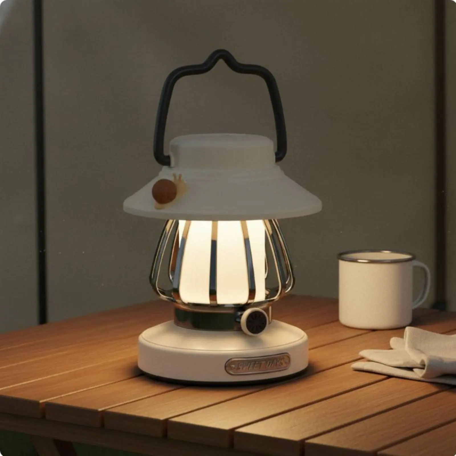 Retro Camping Lantern Gradual Dimming Battery-Operated Tent Lamp Vintage Design Atmosphere Lamp 3 Color Temperatures
Retro Camping Lantern Gradual Dimming Battery-Operated Tent Lamp Vintage Design Atmosphere Lamp 3 Color Temperatures