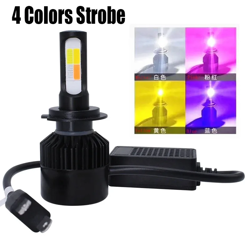 4Colors Strobe 60W Bulb Car Headlight H4 H7 LED Car Headlight Lamp Car Flashing Fog Light H8 H9 H11 9005 9006 LED Foglight Bulb
4Colors Strobe 60W Bulb Car Headlight H4 H7 LED Car Headlight Lamp Car Flashing Fog Light H8 H9 H11 9005 9006 LED Foglight Bulb