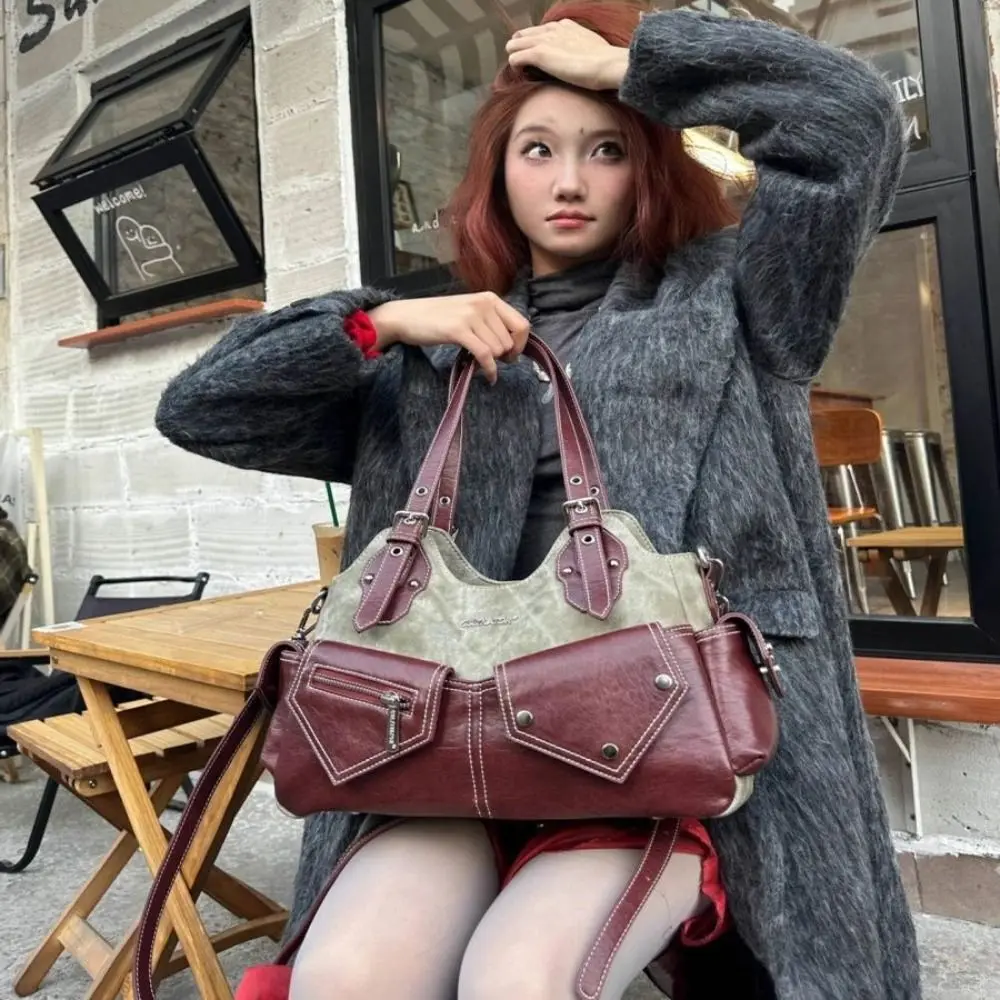 Casual PU Leather Shoulder Bag Crossed Color Multifunctional Cowboy Backpack Large Capacity Trendy Pouch Casual Outing
Casual PU Leather Shoulder Bag Crossed Color Multifunctional Cowboy Backpack Large Capacity Trendy Pouch Casual Outing