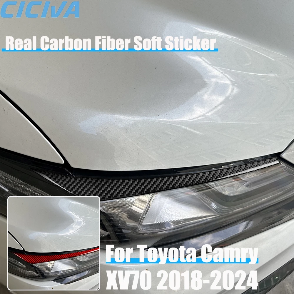 Real Carbon Fiber Car Accessories Headlight Header Cover Soft Sticker For Toyota Camry XV70 2018 2019 2020 2021 2022 2023 2024
Real Carbon Fiber Car Accessories Headlight Header Cover Soft Sticker For Toyota Camry XV70 2018 2019 2020 2021 2022 2023 2024