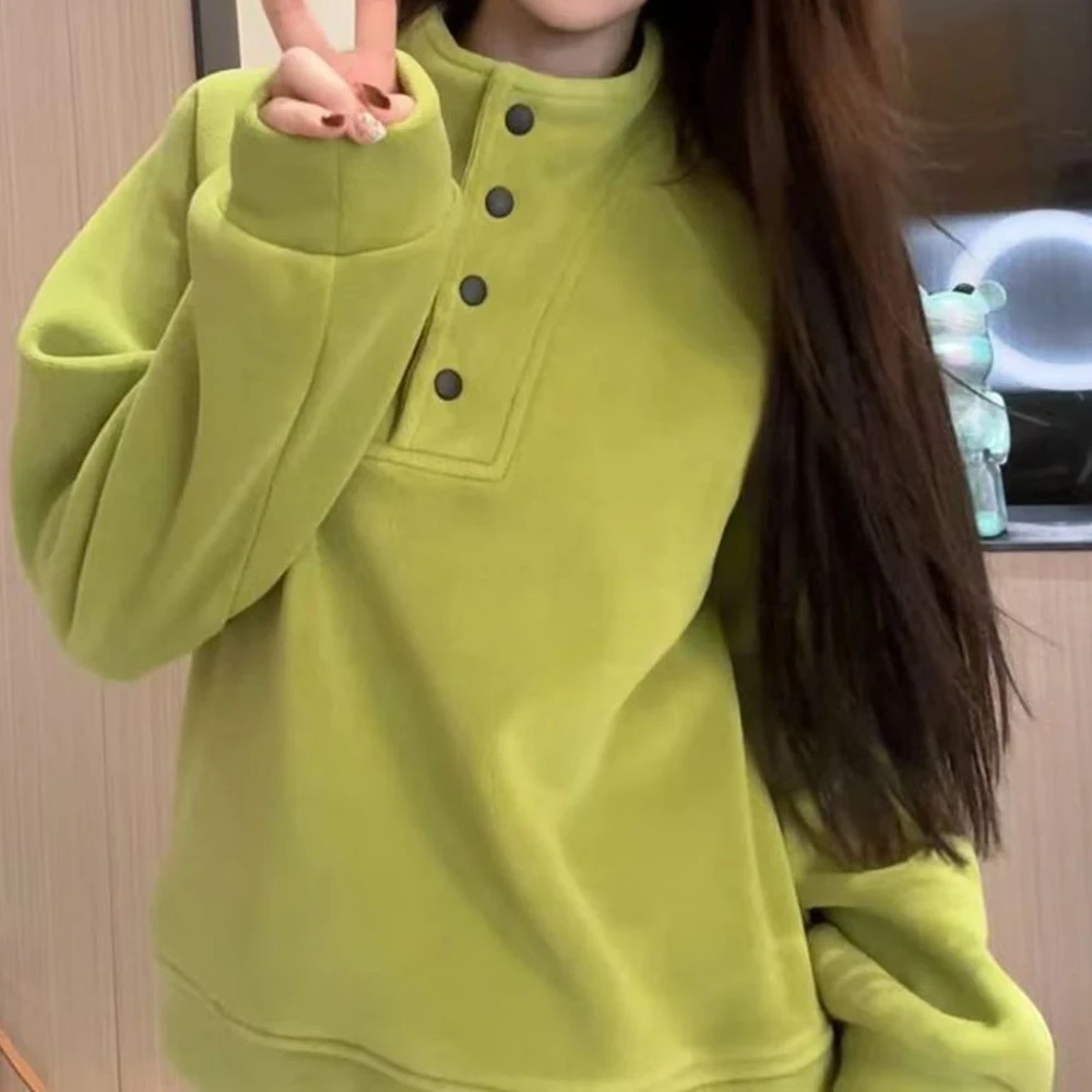 2025 double-sided warm velvet thickened autumn and winter sweater casual loose new large-size versatile top
2025 double-sided warm velvet thickened autumn and winter sweater casual loose new large-size versatile top