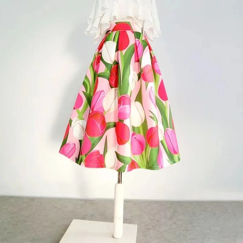 2024 Spring Women Clothes Chic Elegant Vintage Fashion Aesthetic Red Floral Zipper High Waist Long Midi Skirt Festival C150
2024 Spring Women Clothes Chic Elegant Vintage Fashion Aesthetic Red Floral Zipper High Waist Long Midi Skirt Festival C150