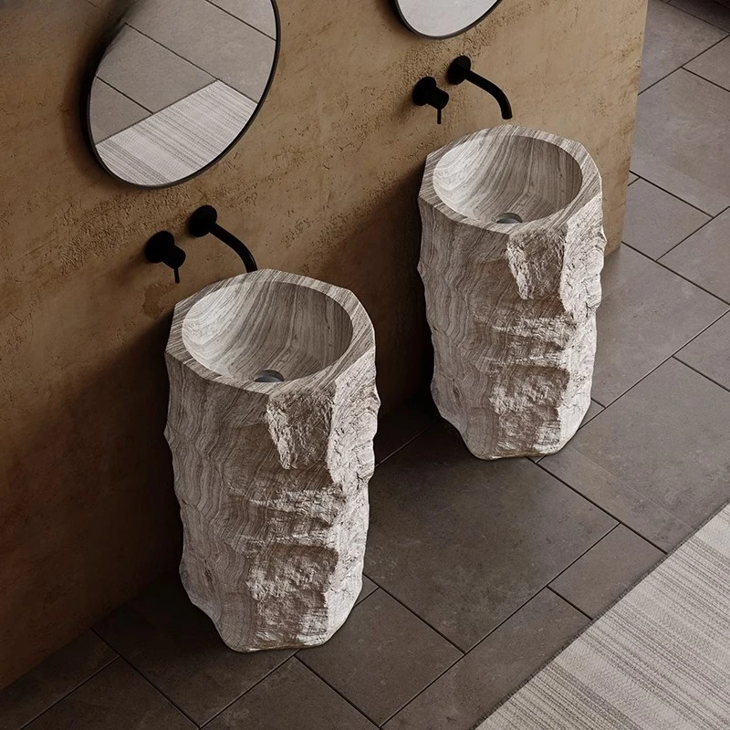 Integrated floor-to-ceiling balcony personalized art wash basin B & B wash basin
Integrated floor-to-ceiling balcony personalized art wash basin B & B wash basin