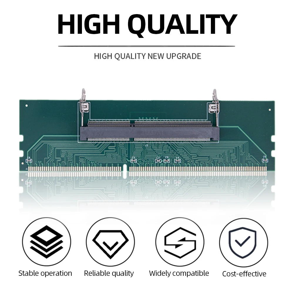 DDR3 DDR4 Laptop to Desktop Memory Adapter Card Memory RAM Connector Adapter DIMM Card SO-DIMM To PC Computer Converters Stick
DDR3 DDR4 Laptop to Desktop Memory Adapter Card Memory RAM Connector Adapter DIMM Card SO-DIMM To PC Computer Converters Stick