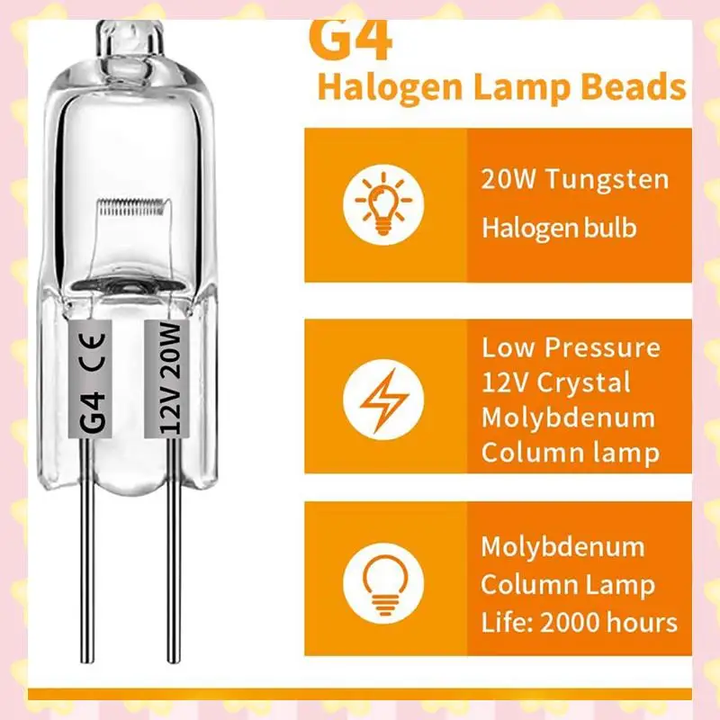 AB51 60 Pcs G4 Halogen Bulbs,20W 12V Halogen Light Bulbs 2 Pin Clear Lamp Bulb,For Cooker Lighting,Signal Lights,Track
AB51 60 Pcs G4 Halogen Bulbs,20W 12V Halogen Light Bulbs 2 Pin Clear Lamp Bulb,For Cooker Lighting,Signal Lights,Track