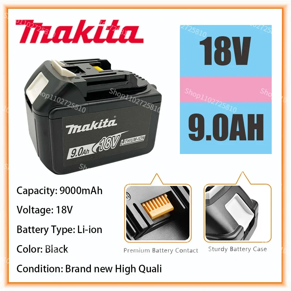 Makita Замена 18V 9.0Ah батарея BL1830 BL1830B BL1840 BL1840B BL1850 BL1850B аккумуляторная батарея
Makita Замена 18V 9.0Ah батарея BL1830 BL1830B BL1840 BL1840B BL1850 BL1850B аккумуляторная батарея