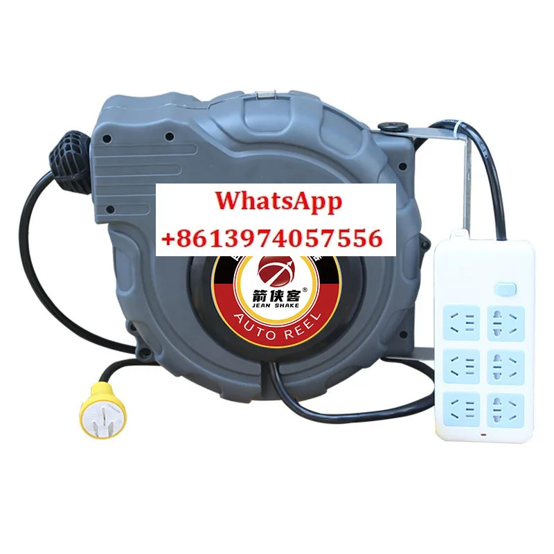 Electric drum automatic telescopic rewinding power cord winding 10-15 meters 2/3 core drum 6-position socket
Electric drum automatic telescopic rewinding power cord winding 10-15 meters 2/3 core drum 6-position socket