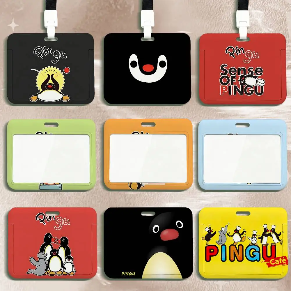 Cute P-Pingu ID Card Sleeve Durable Work Card Holder With Neck Strap Business ID Cover For Employees
Cute P-Pingu ID Card Sleeve Durable Work Card Holder With Neck Strap Business ID Cover For Employees