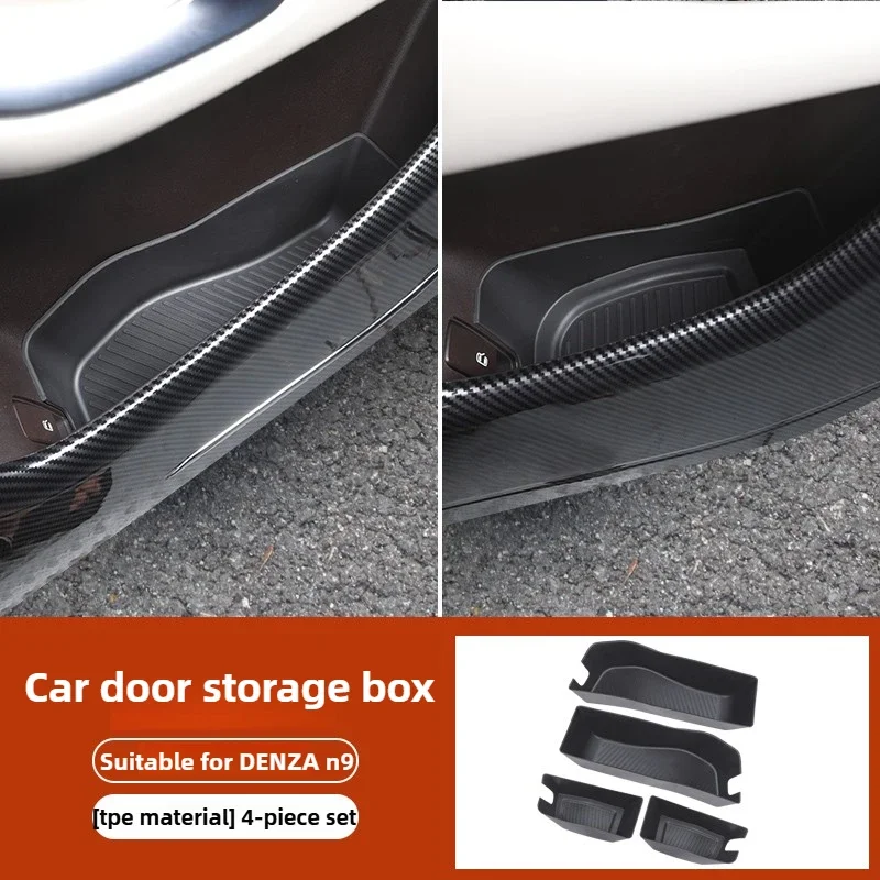 For DENZA N9 Car Door Slot Storage Box 4Pcs/Set TPE Middle Door Storage Slot Organizer Box Container Car Interior Accessories
For DENZA N9 Car Door Slot Storage Box 4Pcs/Set TPE Middle Door Storage Slot Organizer Box Container Car Interior Accessories