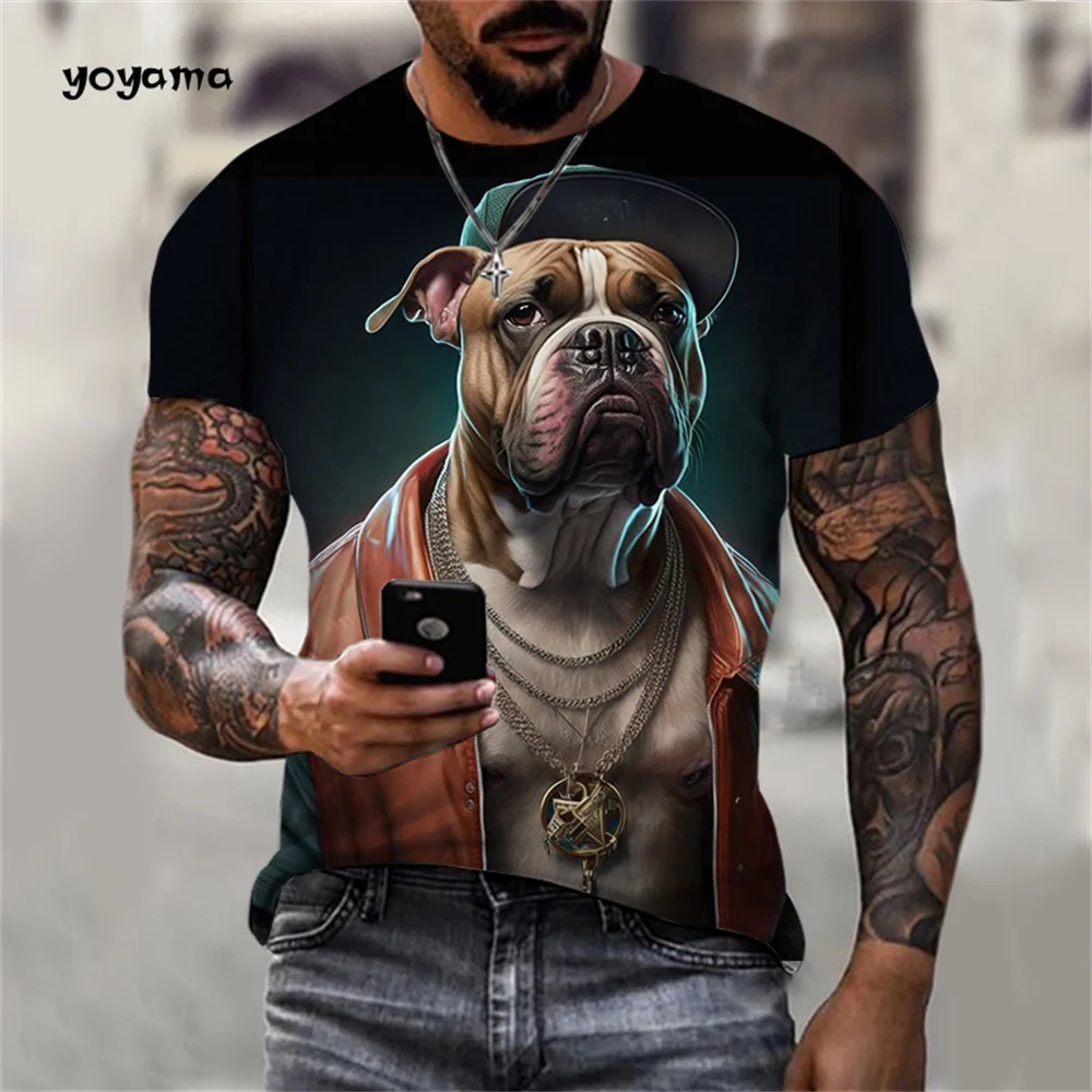 Dog Graphic Men's T-Shirt 3D Fierce Animal Print Short Sleeve T-Shirt Oversized Street Top Summer Men's Outdoor Casual T-Shirt
Dog Graphic Men's T-Shirt 3D Fierce Animal Print Short Sleeve T-Shirt Oversized Street Top Summer Men's Outdoor Casual T-Shirt