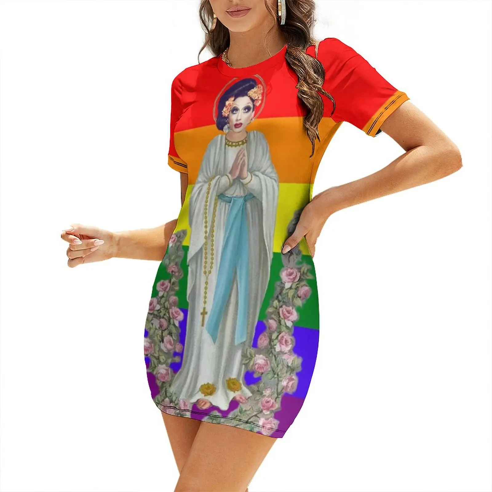 Bianca Pride Short-Sleeved Dress women formal occasion dresses Dress vintage dresses korean style Bride dresses
Bianca Pride Short-Sleeved Dress women formal occasion dresses Dress vintage dresses korean style Bride dresses