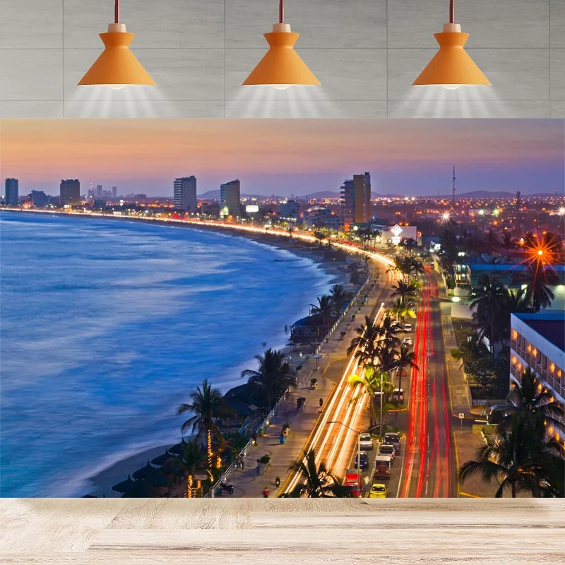 Mexico Night Cityscape Photography Backdrop Sunset Seaside View City Buildings Landscape Background Party Backdrop Wall Banner
Mexico Night Cityscape Photography Backdrop Sunset Seaside View City Buildings Landscape Background Party Backdrop Wall Banner