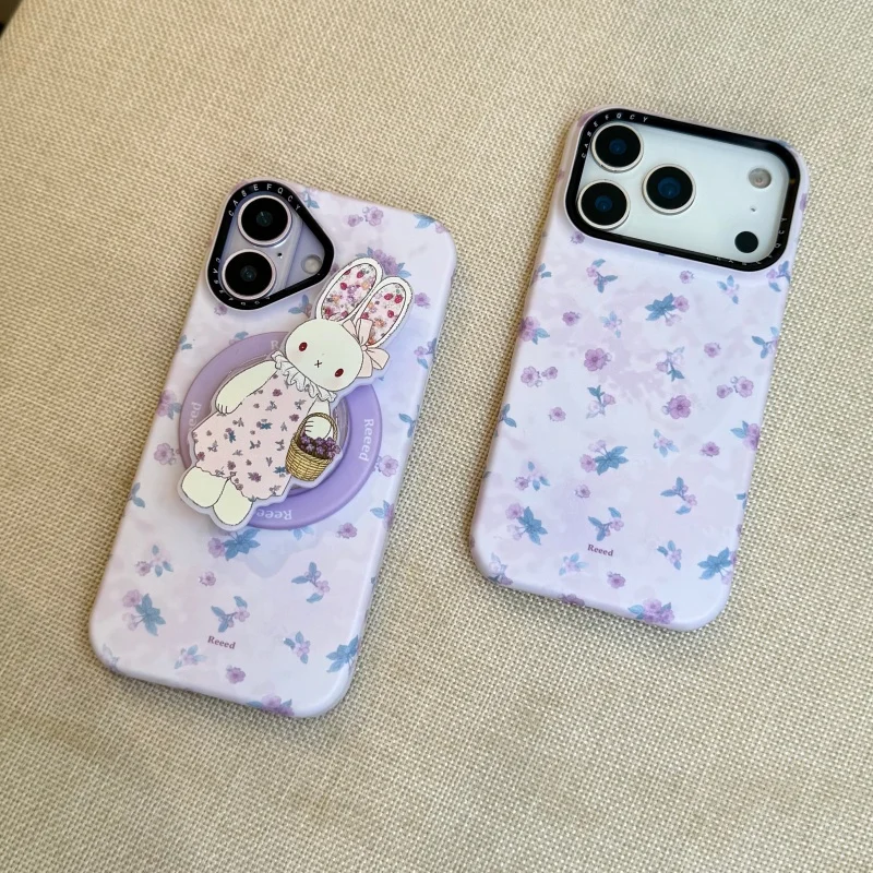 Romantic Purple Flower Pattern Magnetic Phone Case For iPhone 17 Pro 16 15 Pro Max Cover with Miffy Rabbit Stand Hard Cases Fund
Romantic Purple Flower Pattern Magnetic Phone Case For iPhone 17 Pro 16 15 Pro Max Cover with Miffy Rabbit Stand Hard Cases Fund