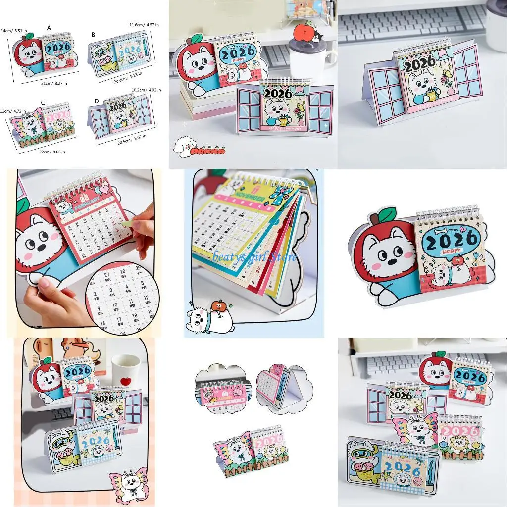 C7AB 2026 Календарь рабочего стола ежемесячный календарь счастливого собачьего настольного календаря стоящий календарь небольшой
C7AB 2026 Календарь рабочего стола ежемесячный календарь счастливого собачьего настольного календаря стоящий календарь небольшой