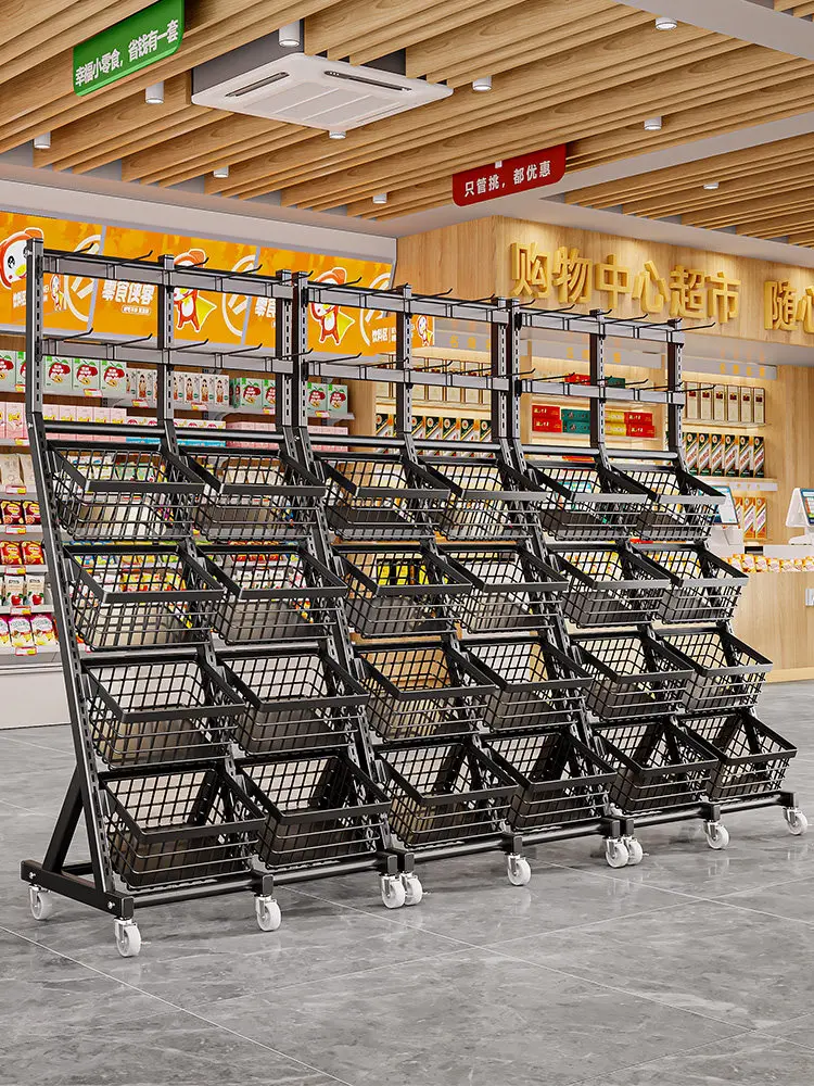 Convenience store clothing store super load-bearing display rack cargo rack multi-layer storage cart
Convenience store clothing store super load-bearing display rack cargo rack multi-layer storage cart