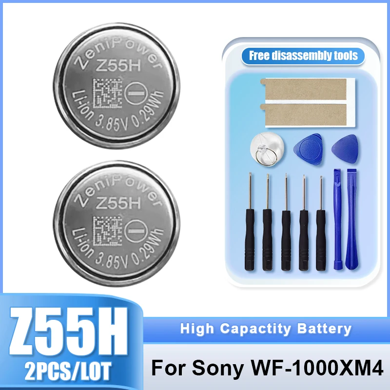 2 шт./лот, новая сменная батарея Z55H CP1254 1254 для Sony WF-1000XM4 XM4, батарея для Bluetooth-гарнитуры 3,85 В, 75 мАч, Z55H
2 шт./лот, новая сменная батарея Z55H CP1254 1254 для Sony WF-1000XM4 XM4, батарея для Bluetooth-гарнитуры 3,85 В, 75 мАч, Z55H