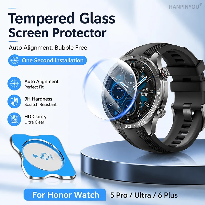 One-Second Installation Tempered Glass Protector For Honor Watch 6 Plus 5 Pro Ultra Quickly Positioning Cover Clear Screen Film
One-Second Installation Tempered Glass Protector For Honor Watch 6 Plus 5 Pro Ultra Quickly Positioning Cover Clear Screen Film
