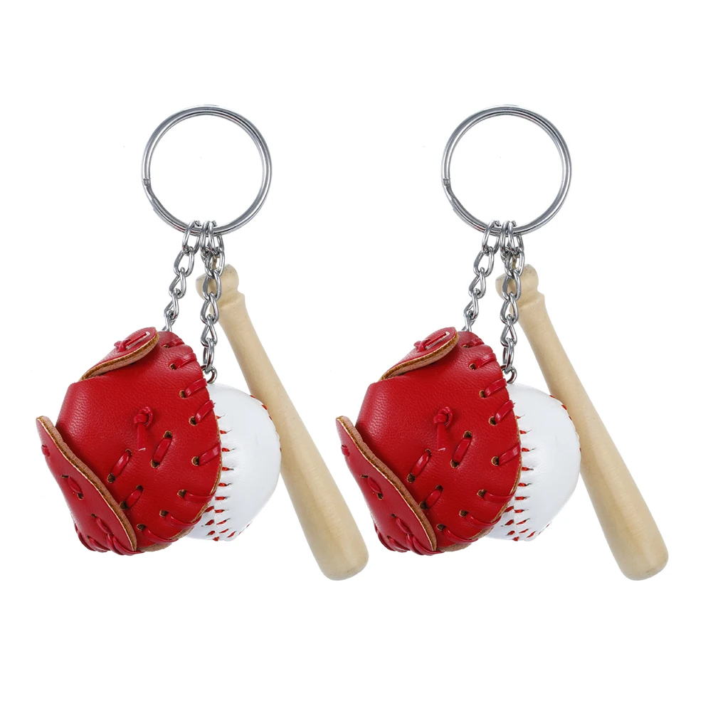 2 Pcs Baseball Keychain Unique Keyring Decor Souvenir Bat Sports Pendant Decorative
2 Pcs Baseball Keychain Unique Keyring Decor Souvenir Bat Sports Pendant Decorative