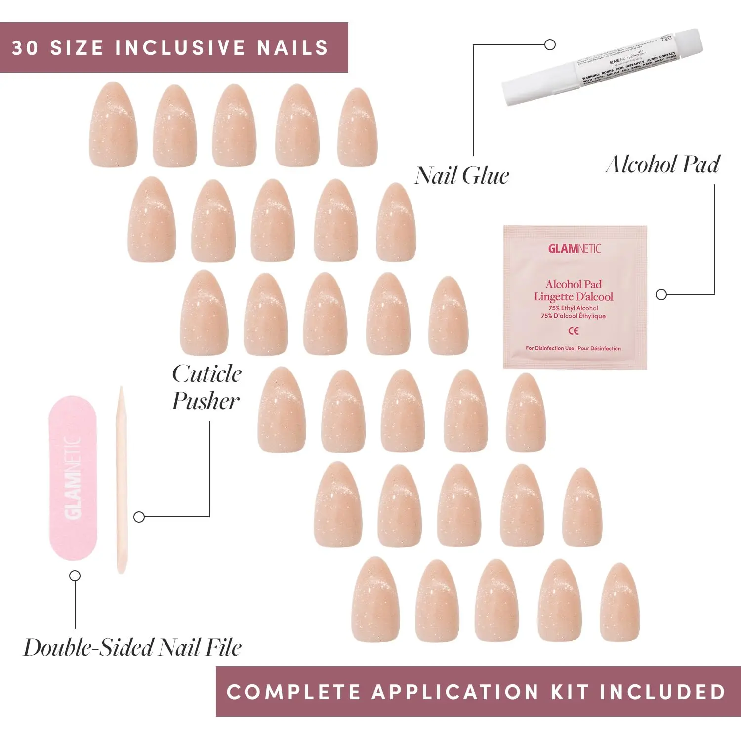 x GLAMZILLA PrOn Nails - NOT YOUR CINDER-ELLA | Short Almond Nude Fake Nails with Velvet French Tip
x GLAMZILLA PrOn Nails - NOT YOUR CINDER-ELLA | Short Almond Nude Fake Nails with Velvet French Tip
