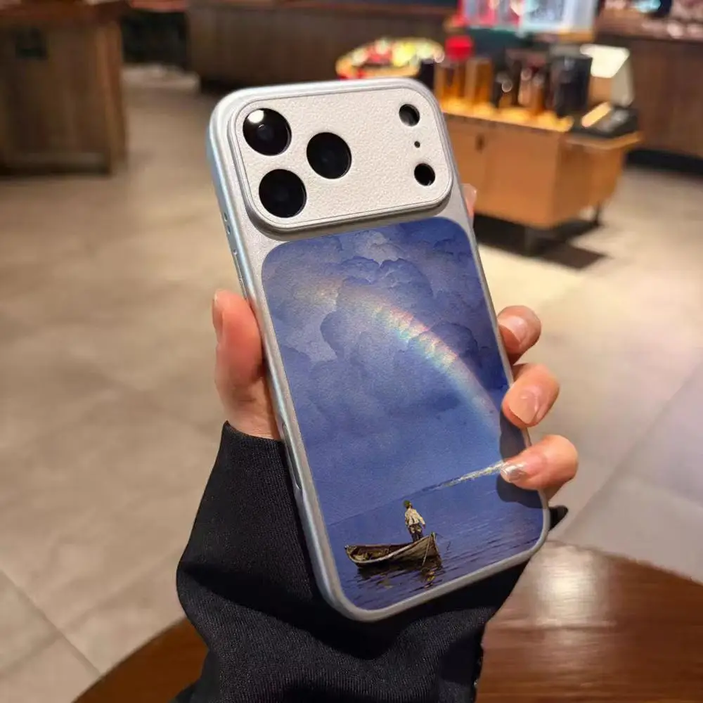 Artistic Landscape Phone Case Electroplated silver lambskin Shell FOR IPhone 17 16 15 14 12 17Pro 15 16 Plus 13 11 Pro MAX Cover
Artistic Landscape Phone Case Electroplated silver lambskin Shell FOR IPhone 17 16 15 14 12 17Pro 15 16 Plus 13 11 Pro MAX Cover