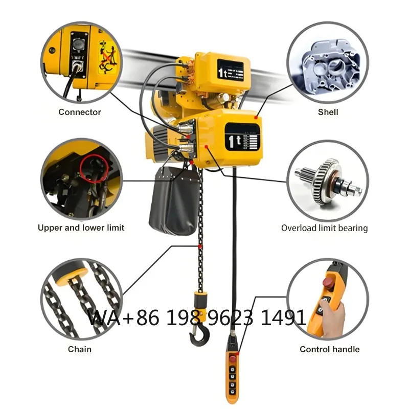 2Ton Electric Chain Hoist Remote Control Wire Rope Sling for Steel Construction Industrial Lifting
2Ton Electric Chain Hoist Remote Control Wire Rope Sling for Steel Construction Industrial Lifting