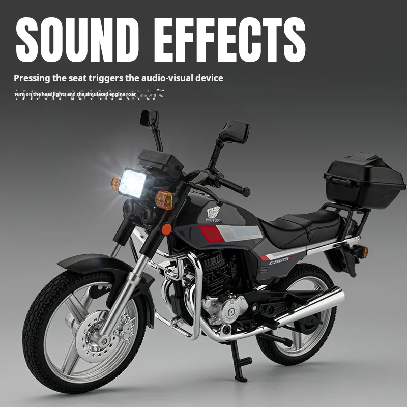 1/12 Alloy CBT125 Twin-Cylinder Retro Motorcycle Tail Box Classic Nostalgic Simulation Model Toy Boy Collectible Decoration
1/12 Alloy CBT125 Twin-Cylinder Retro Motorcycle Tail Box Classic Nostalgic Simulation Model Toy Boy Collectible Decoration