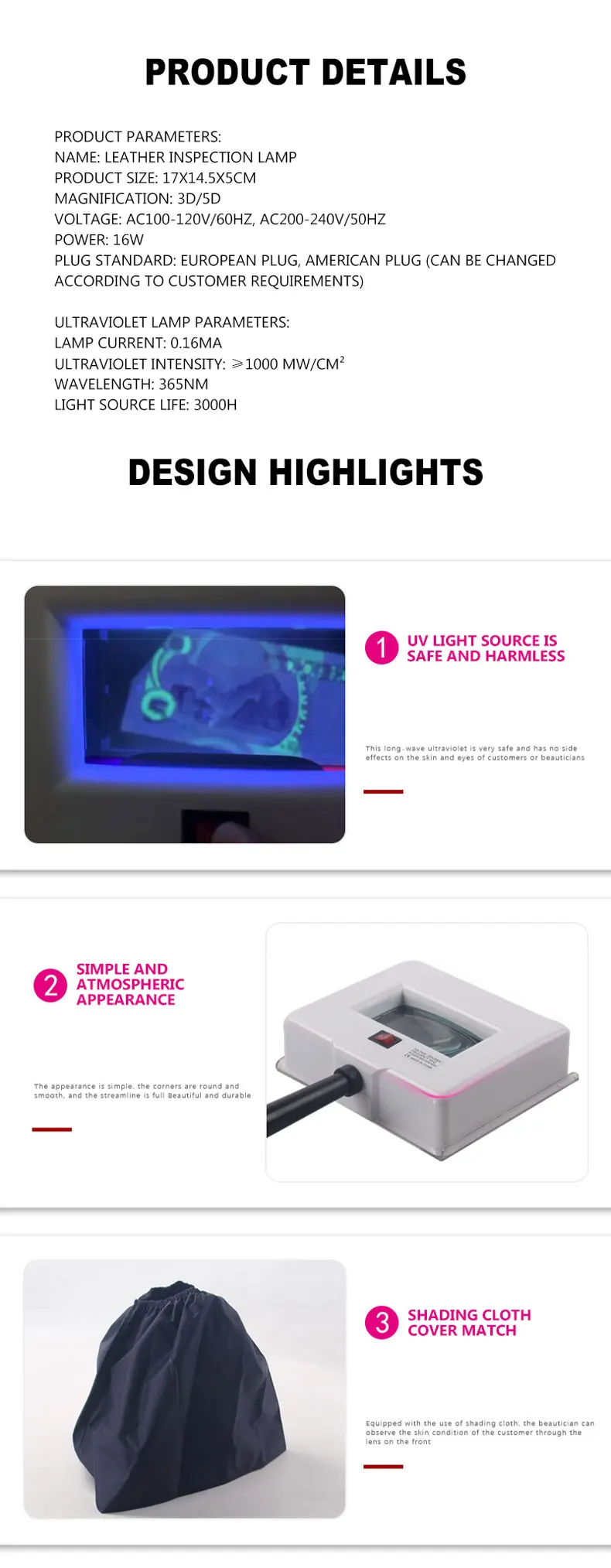 Ручной УФ-детектор кожи, машина для ухода за кожей, косметическое оборудование, умная лампа из дерева, детектор бактерий
Ручной УФ-детектор кожи, машина для ухода за кожей, косметическое оборудование, умная лампа из дерева, детектор бактерий