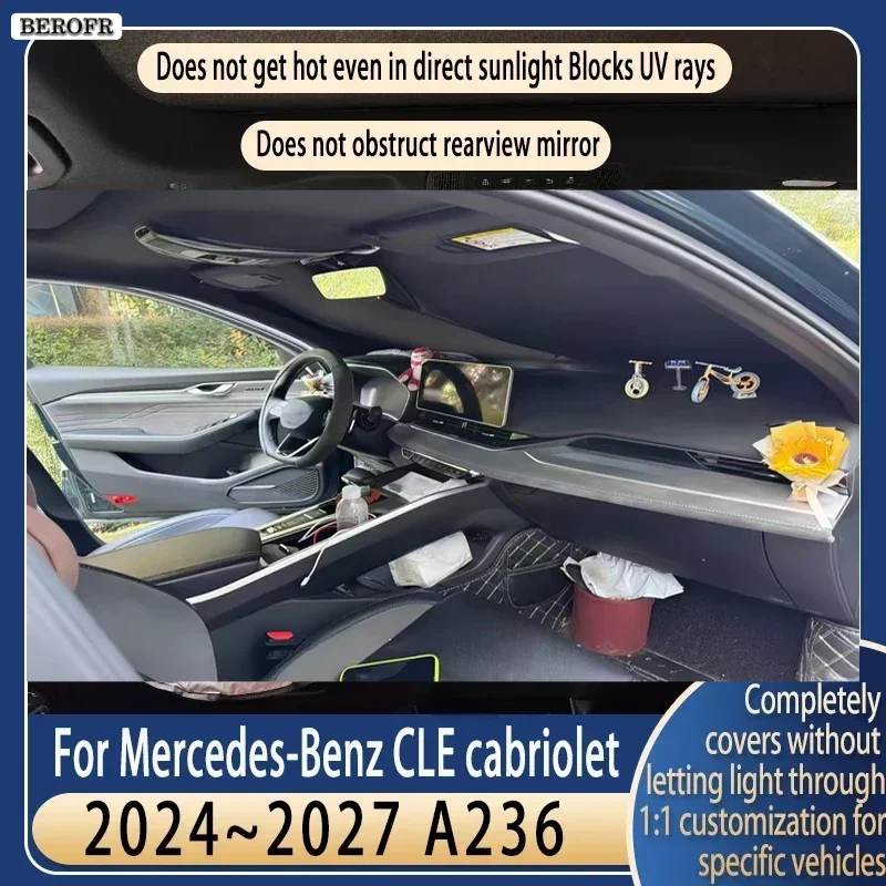 Steering wheel Car Sun Visor For Mercedes-Benz CLE cabriolet A236 2024~2027 Summer Cooling Accessories Front Windshield Sunshad
Steering wheel Car Sun Visor For Mercedes-Benz CLE cabriolet A236 2024~2027 Summer Cooling Accessories Front Windshield Sunshad
