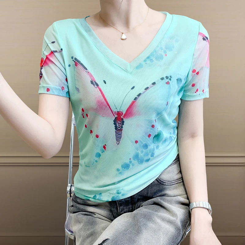 Black,Summer,Korean,Style,Mesh,T-Shirt,Chic,Sexy,V-Neck,Print,Butterfly,Women,Tops,Short Sleeve,Bottoming Shirt,Tees,New,542410
Black,Summer,Korean,Style,Mesh,T-Shirt,Chic,Sexy,V-Neck,Print,Butterfly,Women,Tops,Short Sleeve,Bottoming Shirt,Tees,New,542410