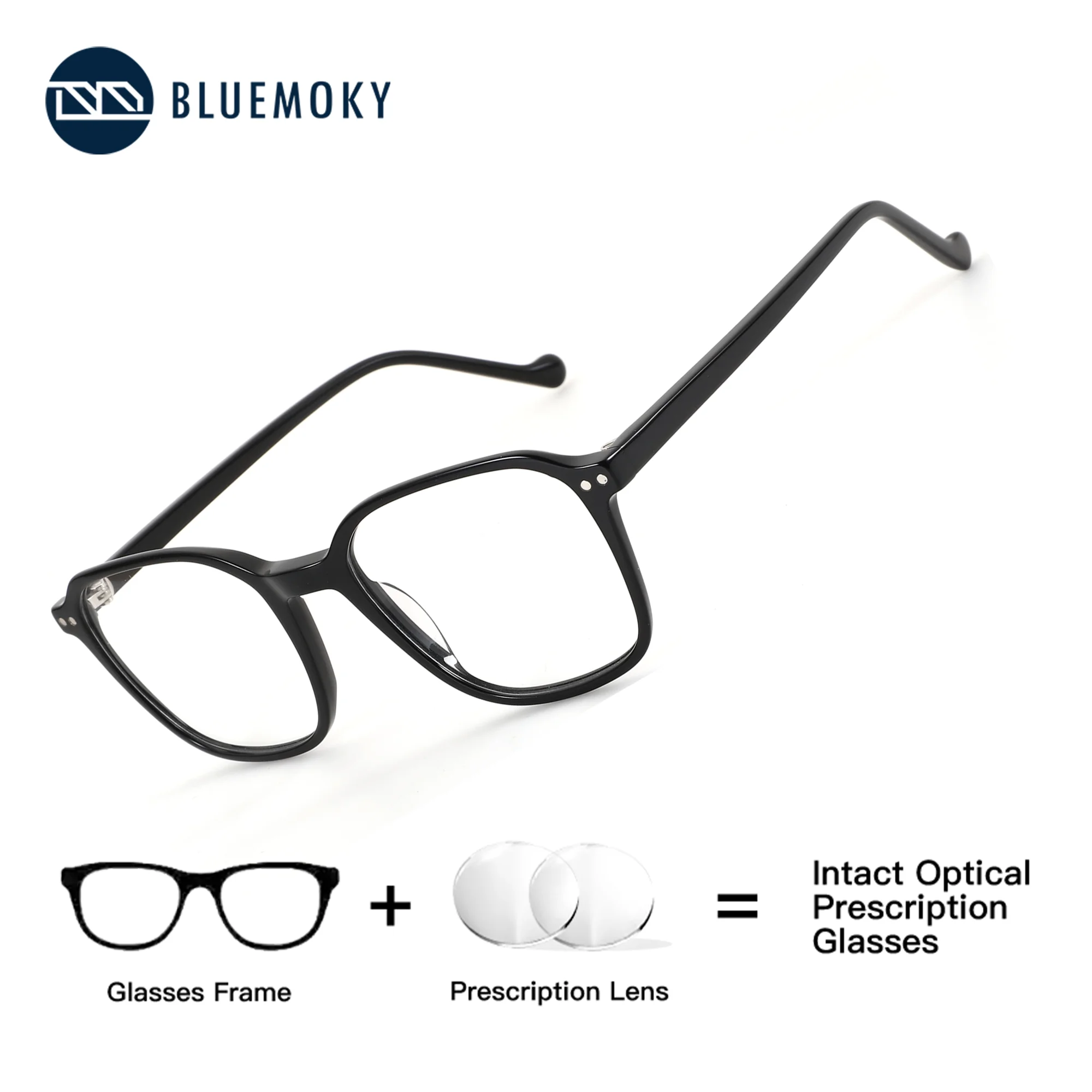 BLUEMOKY Square Medical Prescription Lenses For Men Women Unisex Acetate Photochromic Anti Blue Light Glasses
BLUEMOKY Square Medical Prescription Lenses For Men Women Unisex Acetate Photochromic Anti Blue Light Glasses