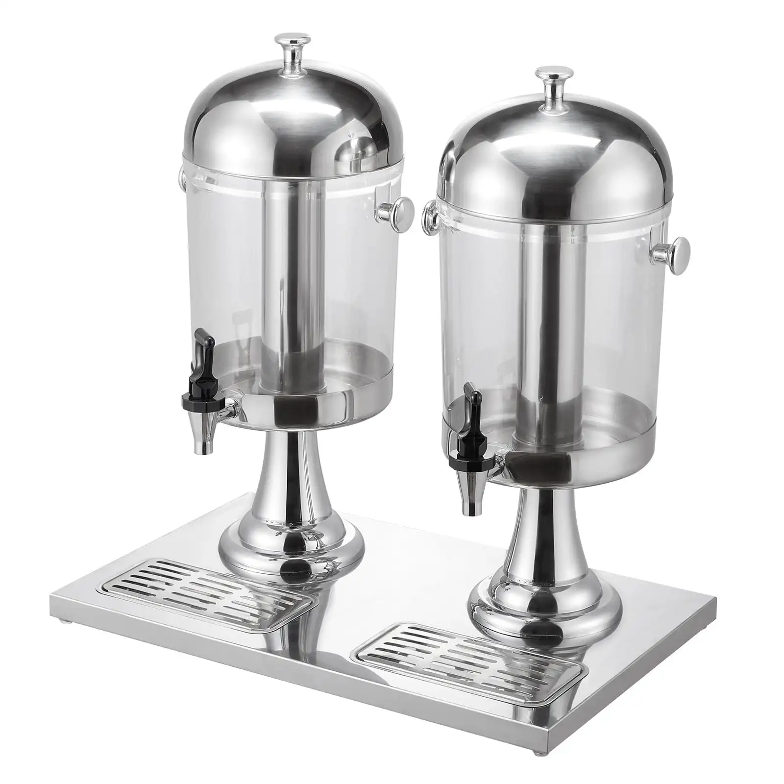 2.1 Gallon x 2 Beverage Dispenser for Parties, Stainless Steel and Plastic Drink Dispensers with Spigot, Ice Chamber, Tray for S
2.1 Gallon x 2 Beverage Dispenser for Parties, Stainless Steel and Plastic Drink Dispensers with Spigot, Ice Chamber, Tray for S