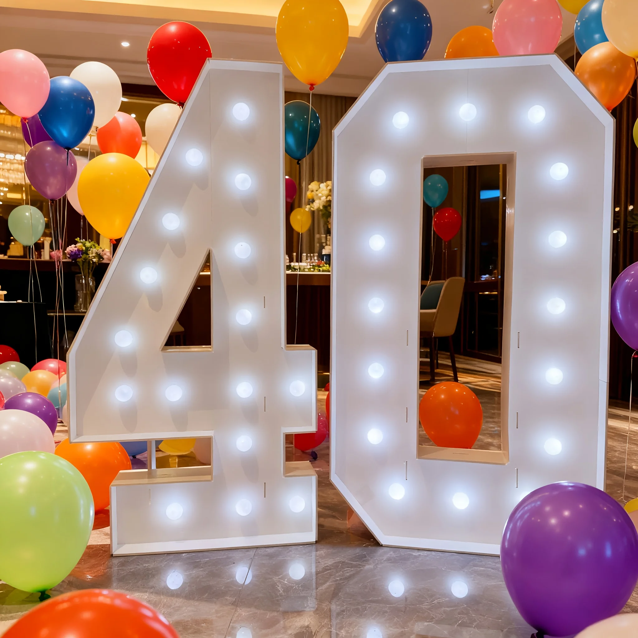 4-foot large LED glowing numbers 0-9, Party Centerpieces, self-illuminating white numbers, easy to install, suitable for weddings, birthdays, outdoor events, Christmas, New Year, Valentine's Day, the best choice of centerpiece decorations
4-foot large LED glowing numbers 0-9, Party Centerpieces, self-illuminating white numbers, easy to install, suitable for weddings, birthdays, outdoor events, Christmas, New Year, Valentine's Day, the best choice of centerpiece decorations